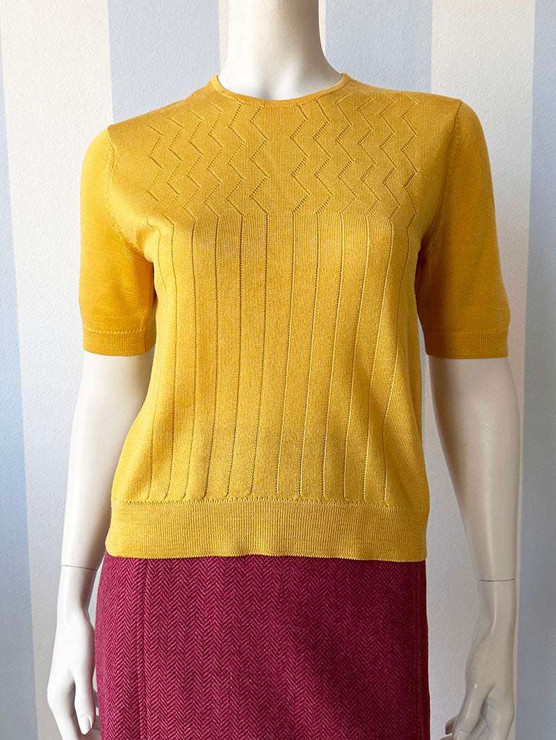 Warmgele tricot top