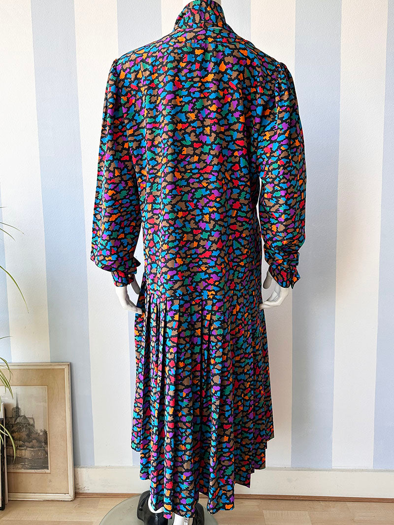 Jurk met multicolour dessin