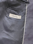 Donkerblauwe scheerwollen designer colbert