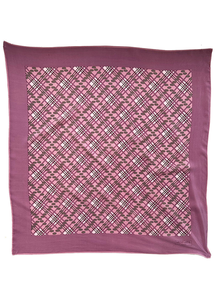 Oud-roze zijden designer sjaal