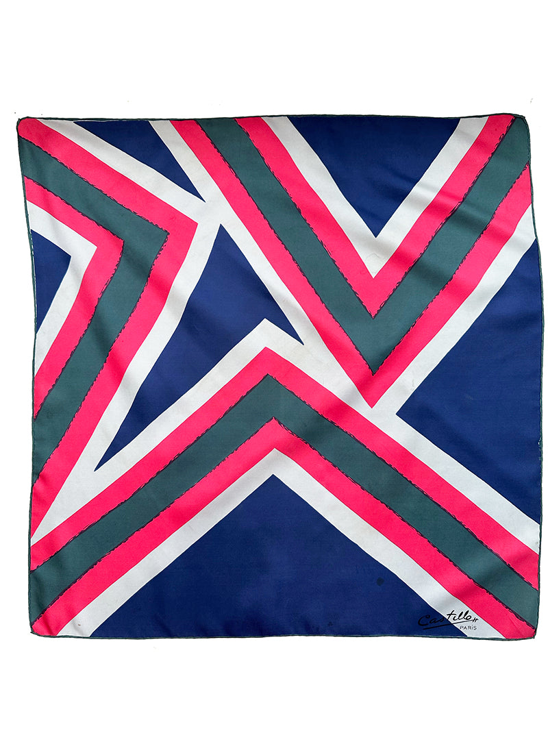 50s zijden designer sjaal