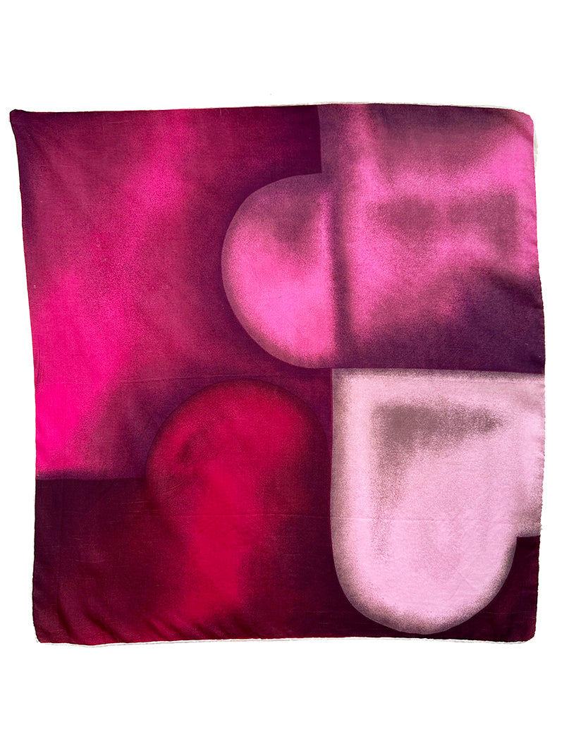 Paars/roze zijden 50s sjaal