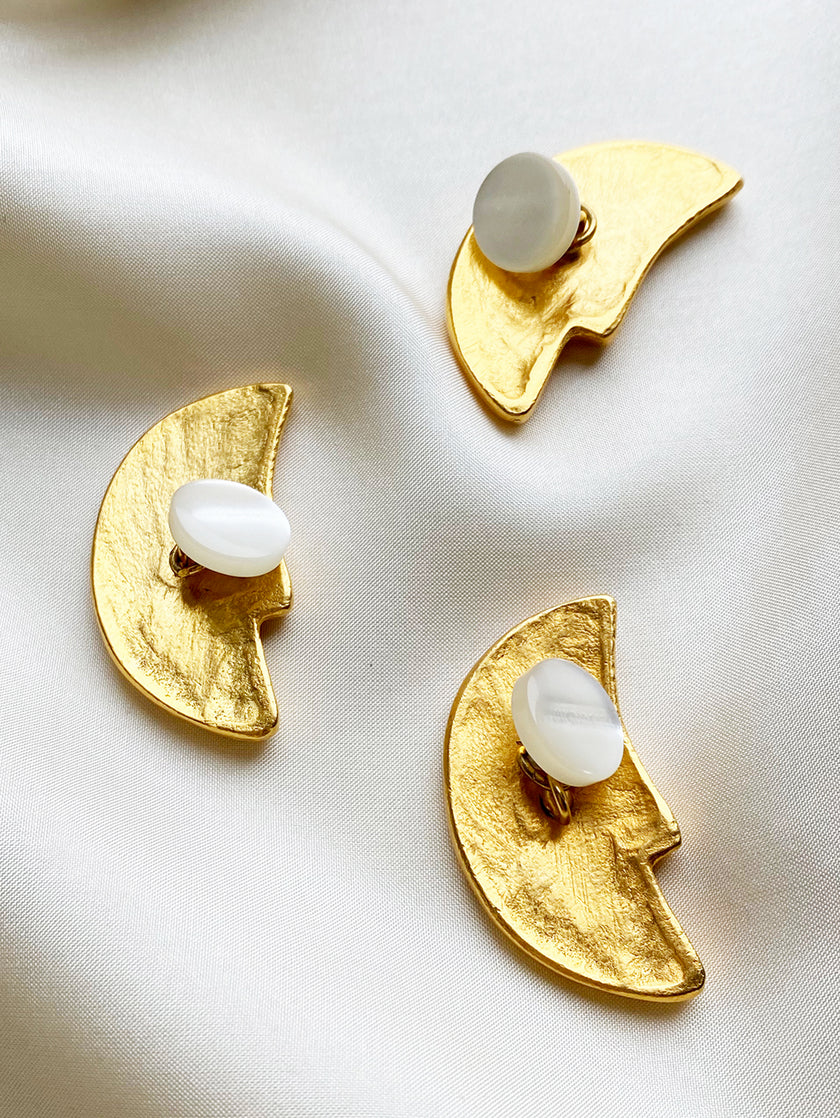 Vergulde maantjes manchetknopen