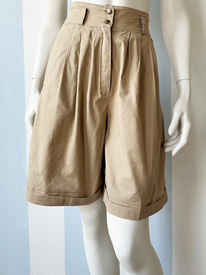 Kaki katoenen short