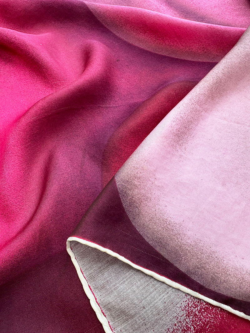 Paars/roze zijden 50s sjaal