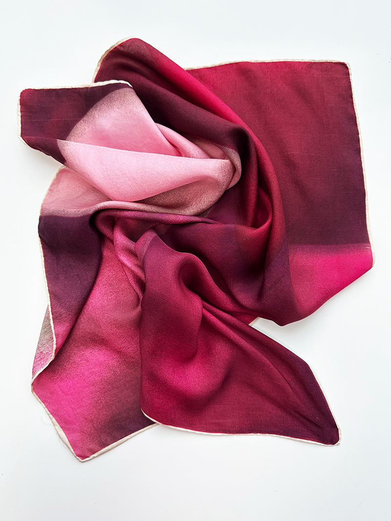 Paars/roze zijden 50s sjaal