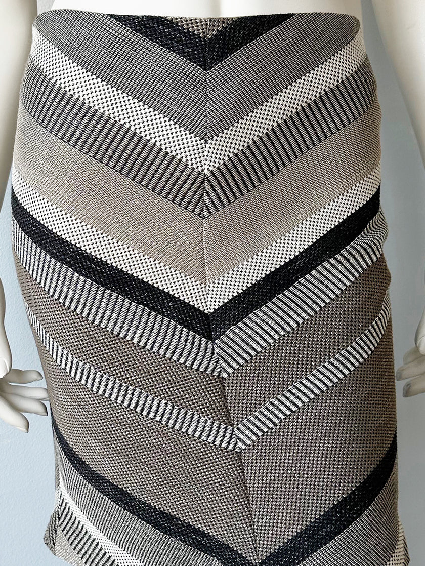 Grijs glanzend rokje