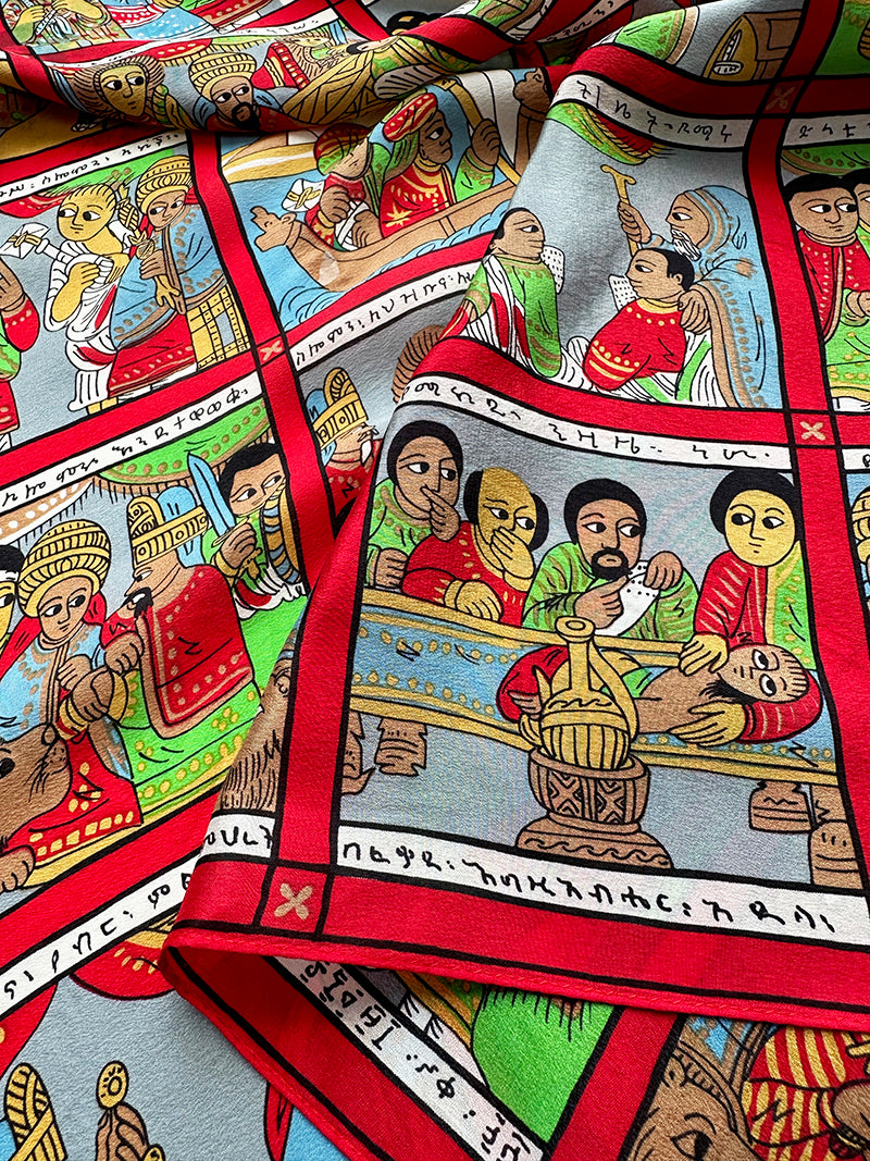Zijden sjaal uit Ethiopië