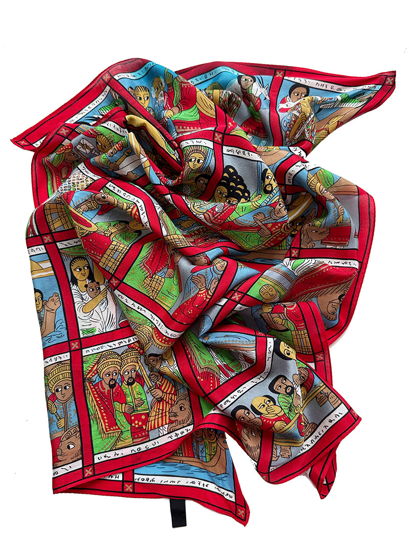 Zijden sjaal uit Ethiopië