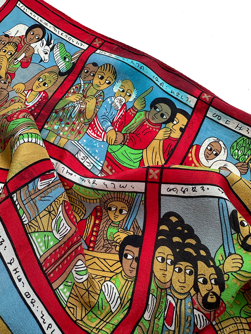 Zijden sjaal uit Ethiopië
