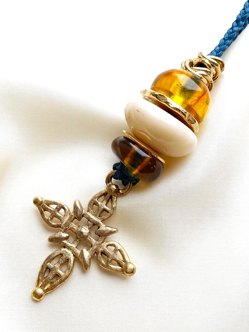Vergulde crucifix ketting