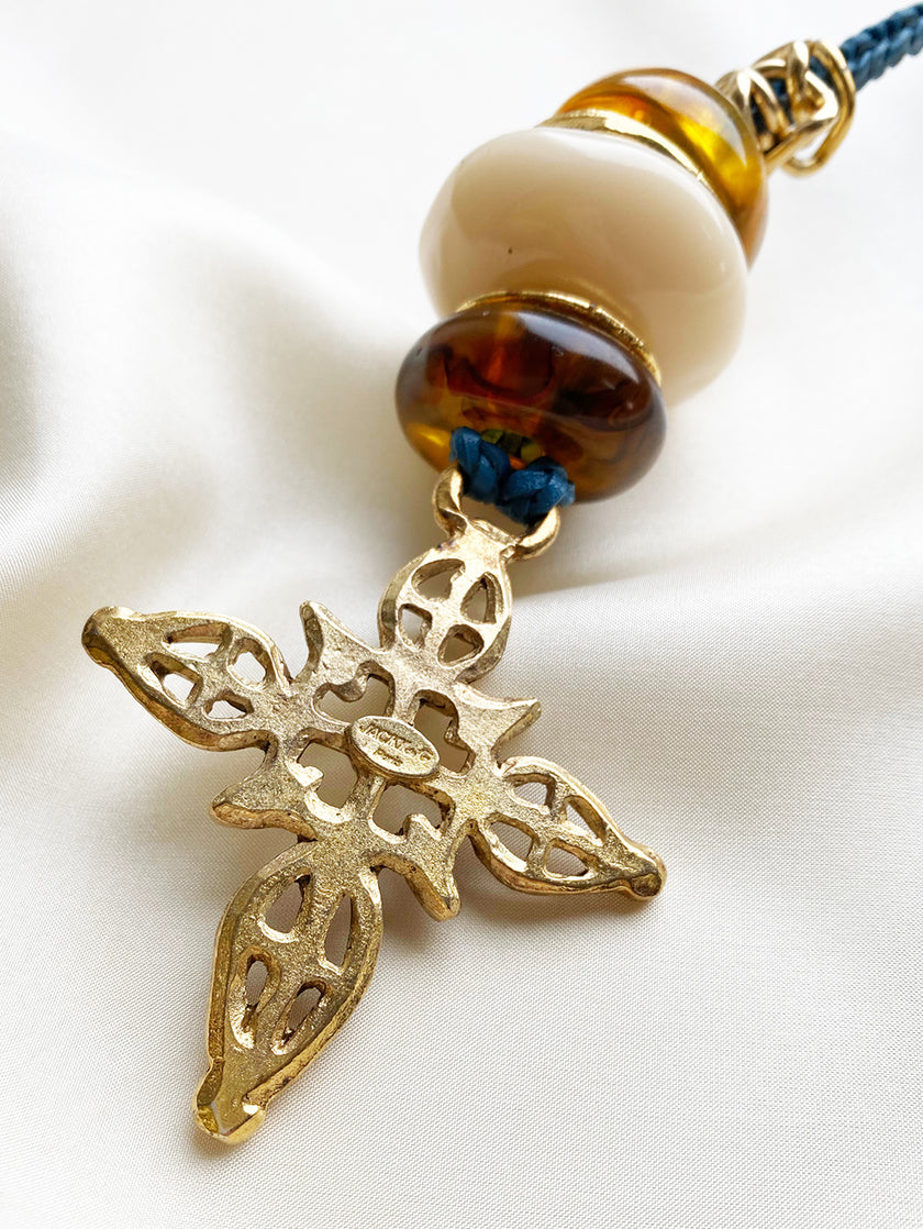 Vergulde crucifix ketting