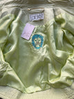 Pastelgroen leren designer jasje