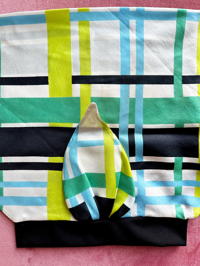 Grafische zijden Bonbons turban