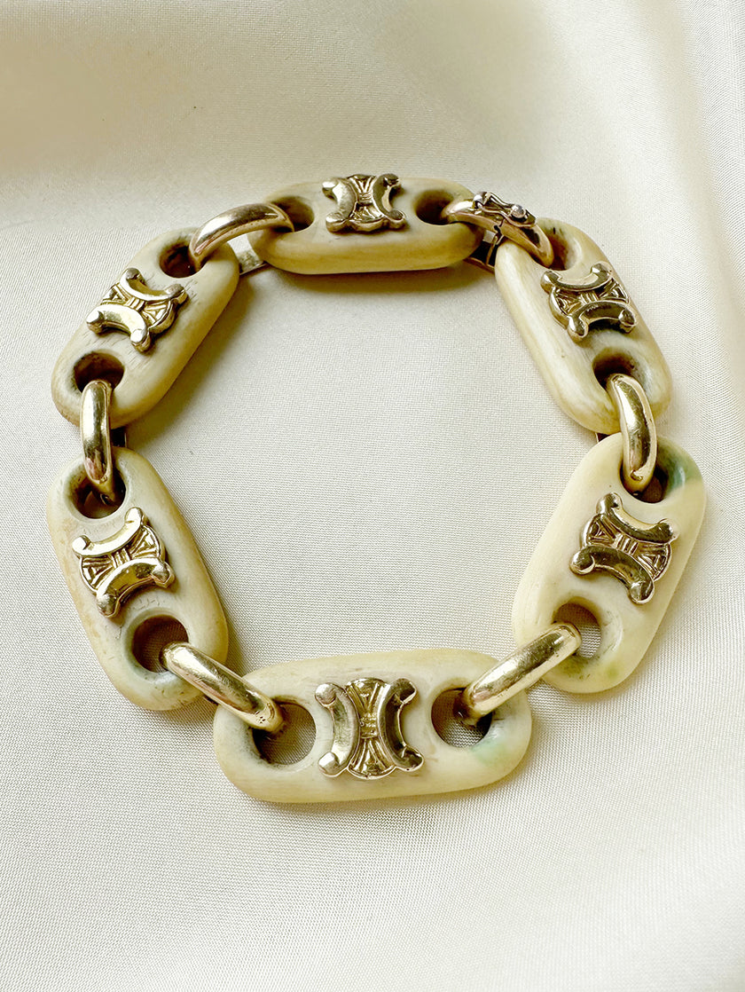 Schakelarmband van hout