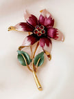 Grote bloem broche