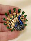 Designer pauw broche