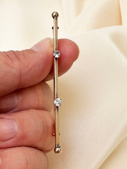 Lange smalle designer broche