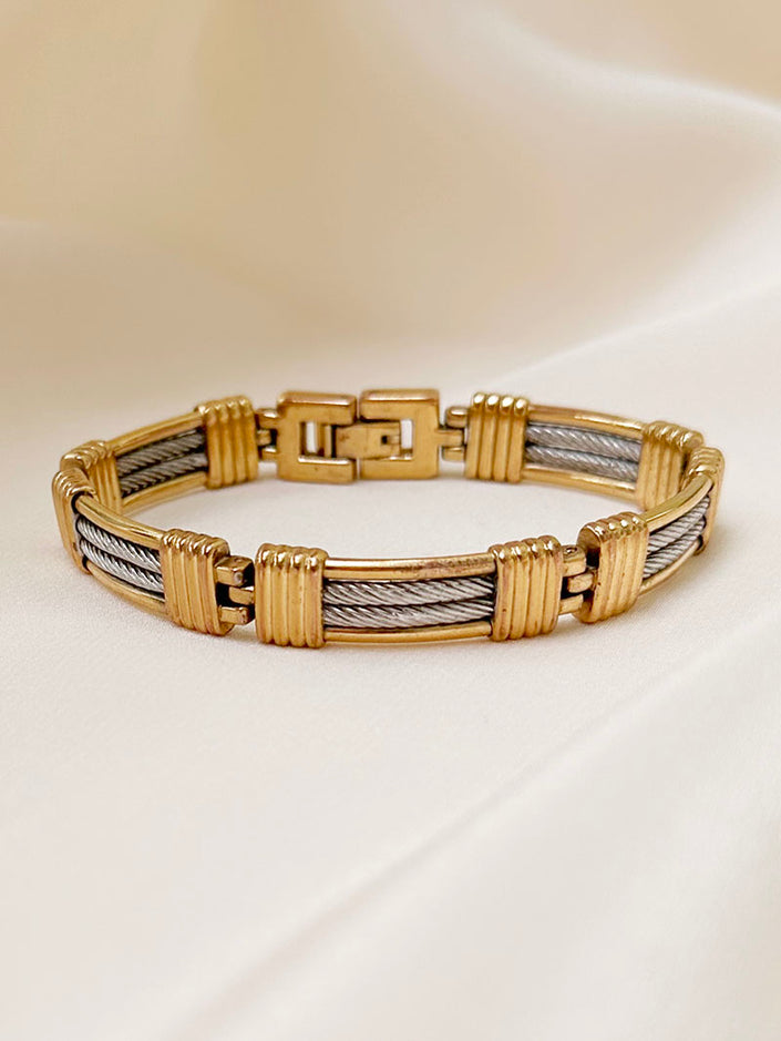 Goud/zilveren armband