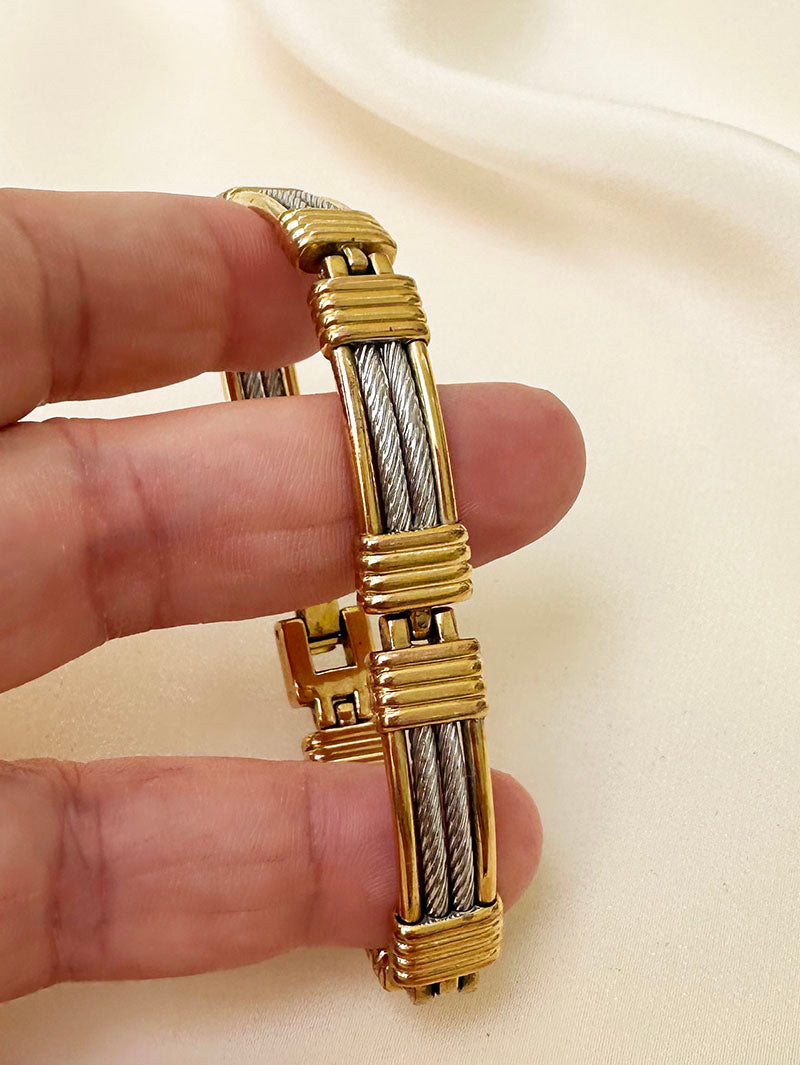 Goud/zilveren armband