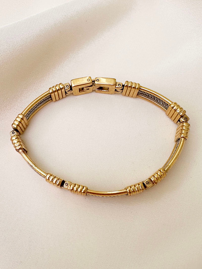 Goud/zilveren armband