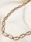 Lange gouden schakelketting