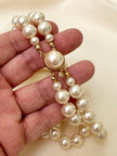 Dubbele faux parelketting