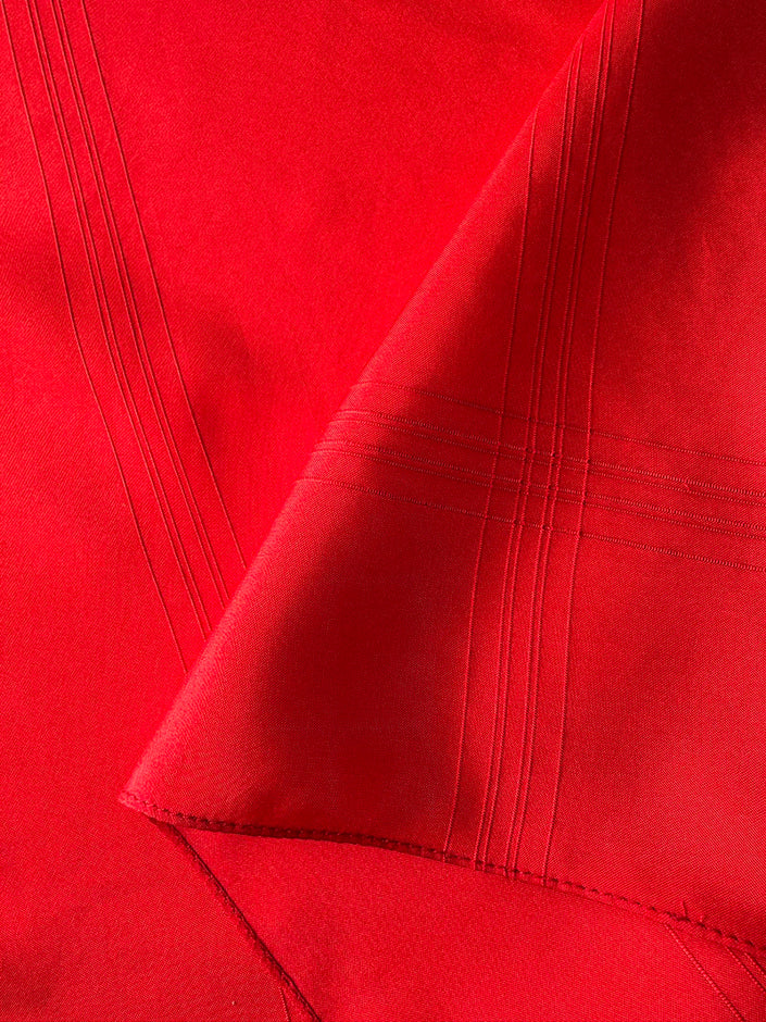 Knalrode zijden designer pochet