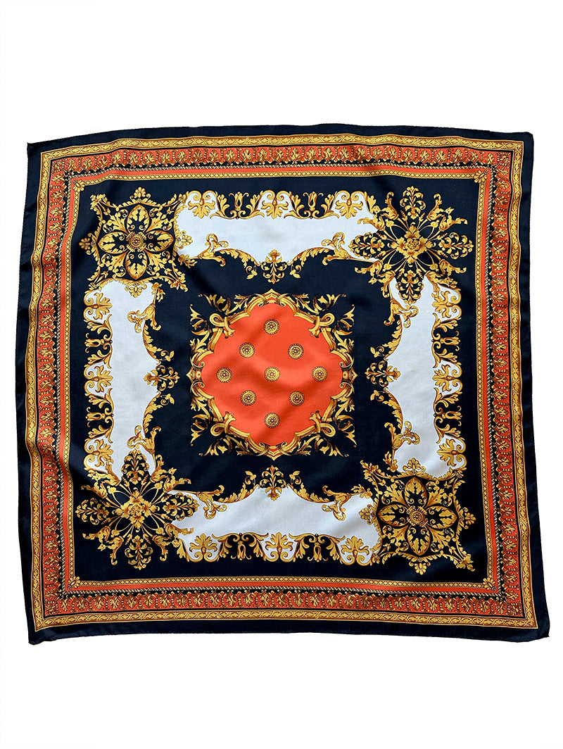 Zijden sjaal met barok dessin