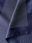 Donkerblauwe polkadot gavroche