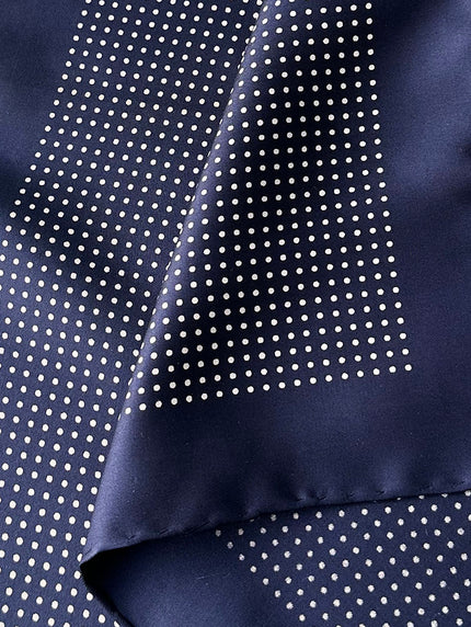 Donkerblauwe polkadot gavroche