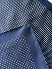 Donkerblauwe polkadot gavroche