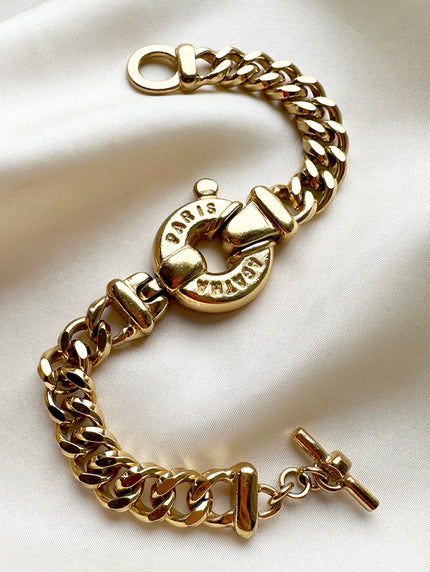 Vergulde designer schakelarmband