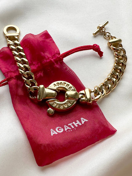 Vergulde designer schakelarmband