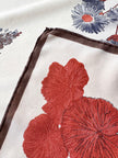 70s floral zijden sjaal