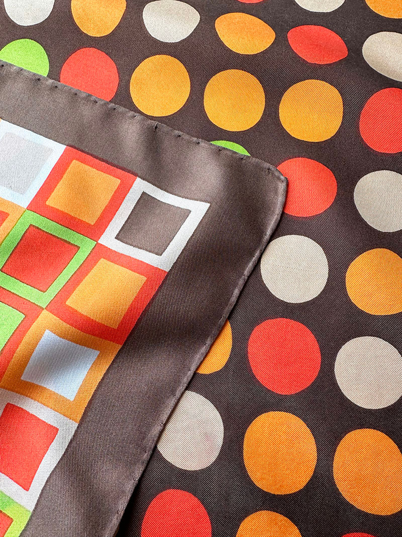 70s zijden designer sjaal