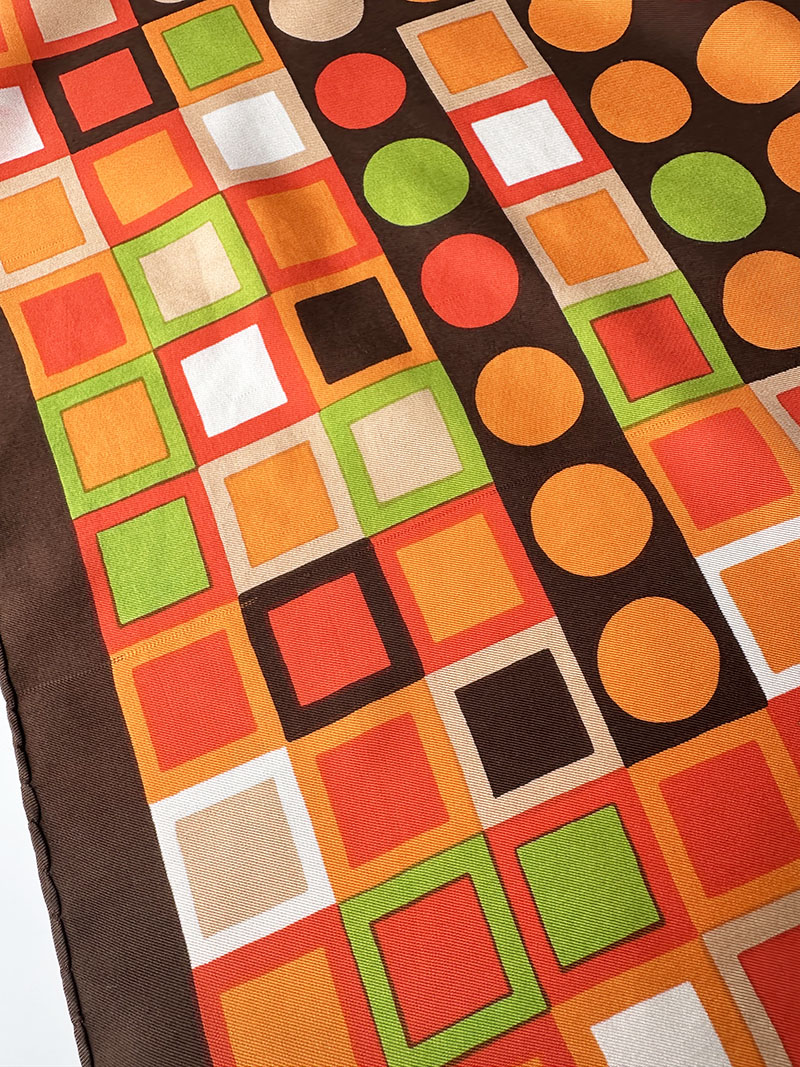 70s zijden designer sjaal