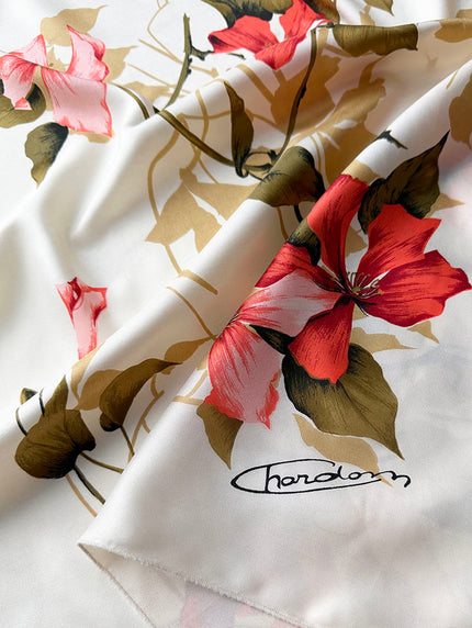 Zijden floral sjaal