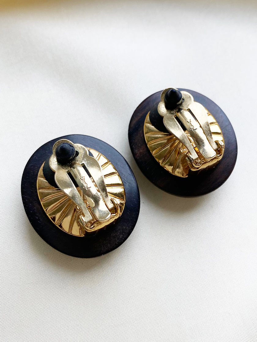 Designer clip oorbellen