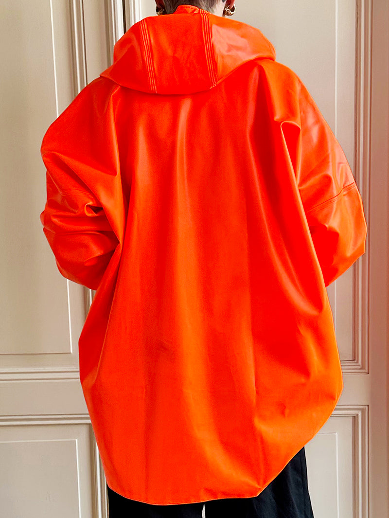 Neon-oranje anorak