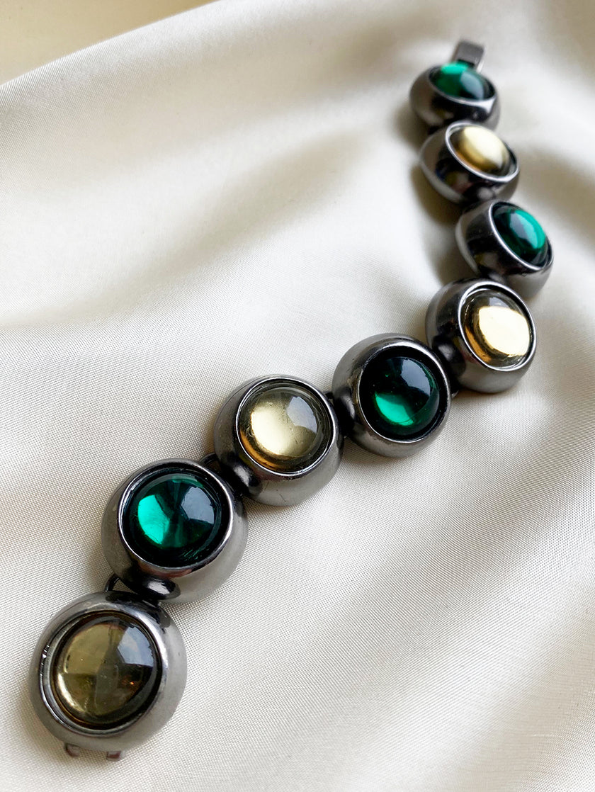 Armband met Gripoix glas