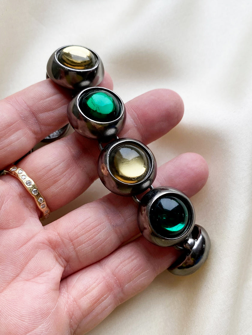 Armband met Gripoix glas