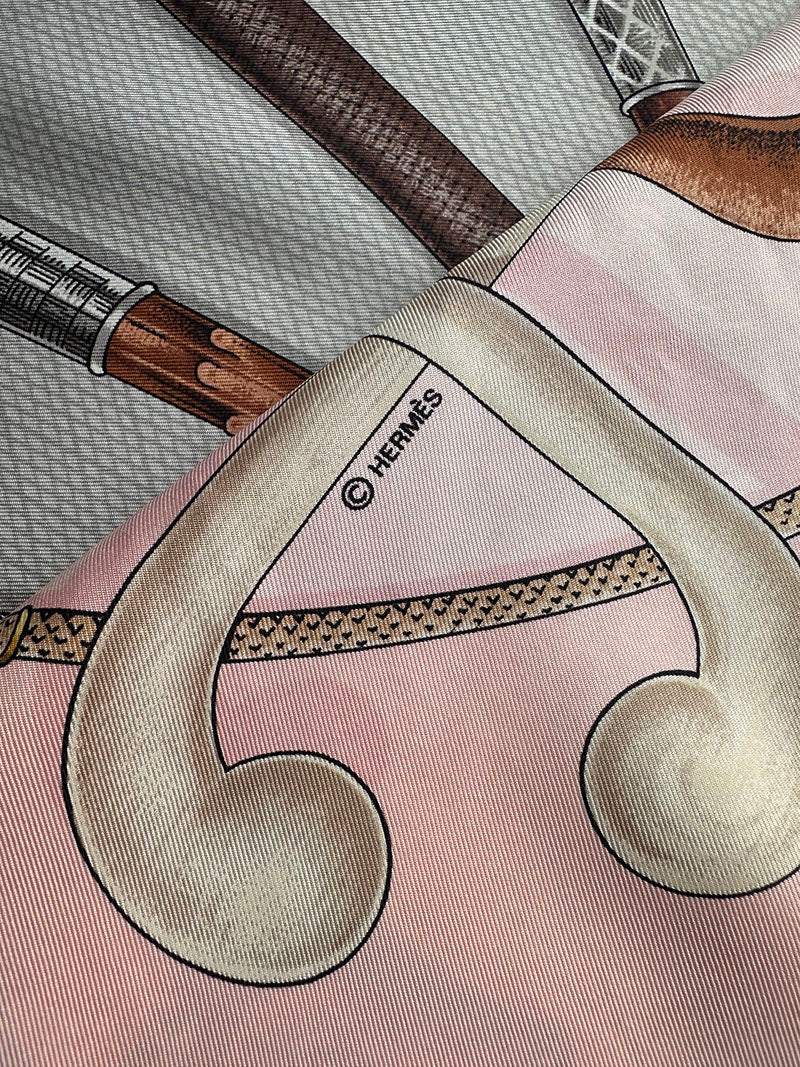 Cannes et Pommeaux zijden designer sjaal