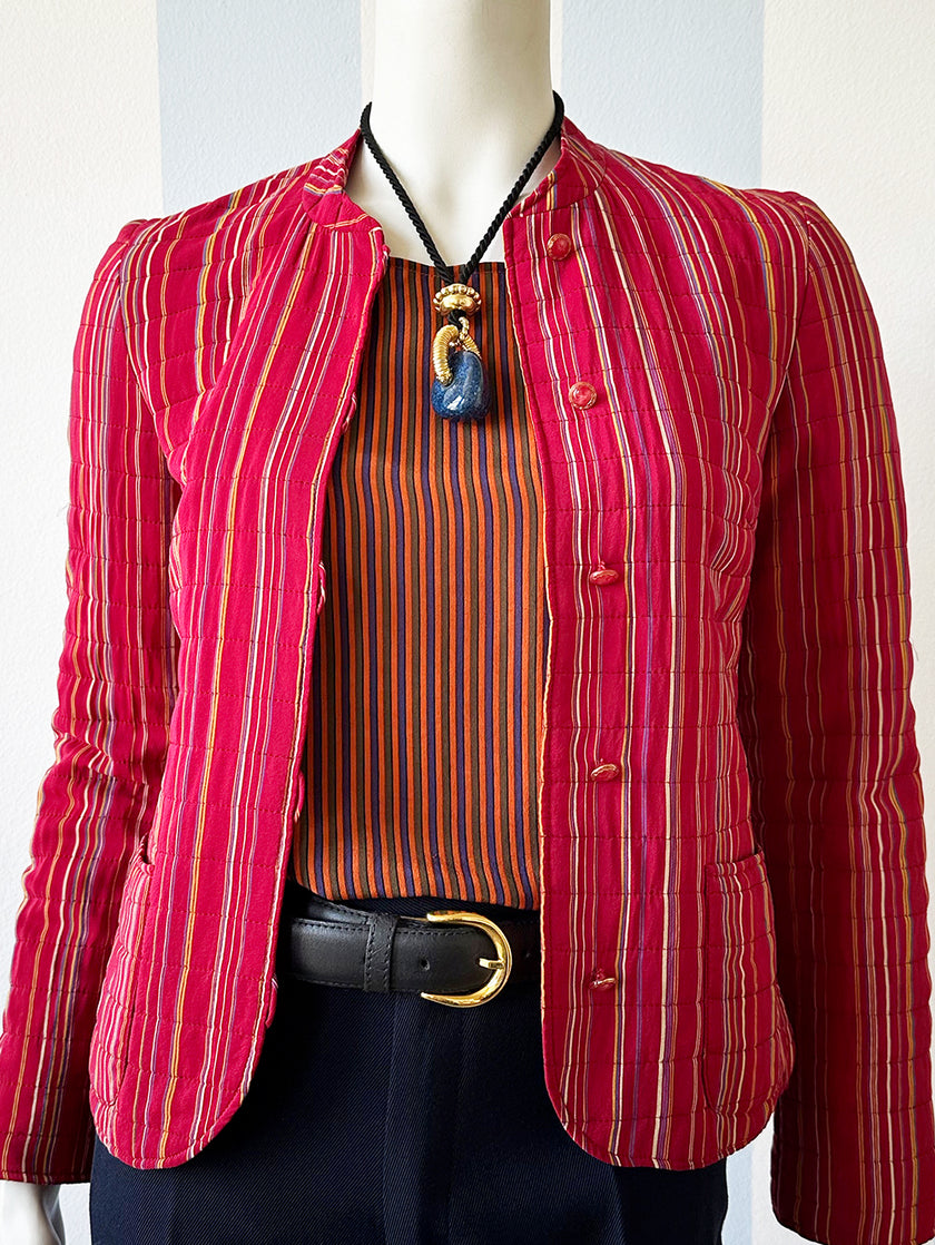 Gewatteerd zijden jasje