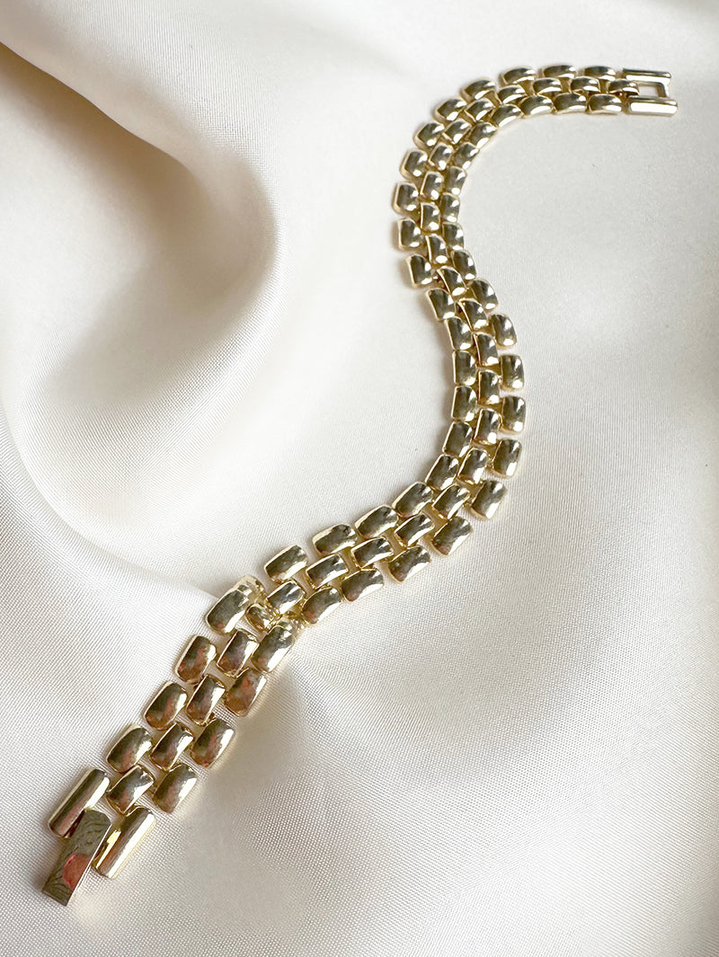 Goud schakelarmbandje