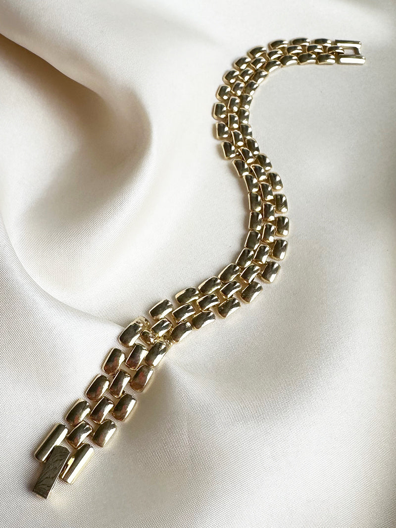 Goud schakelarmbandje