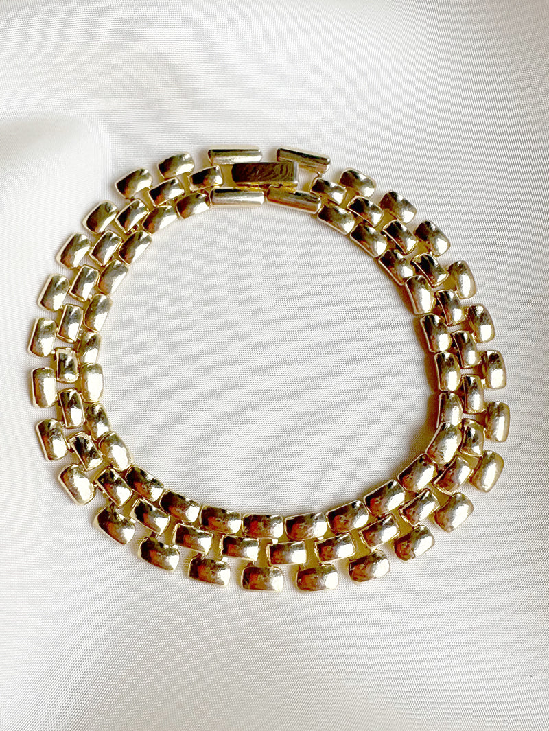 Goud schakelarmbandje