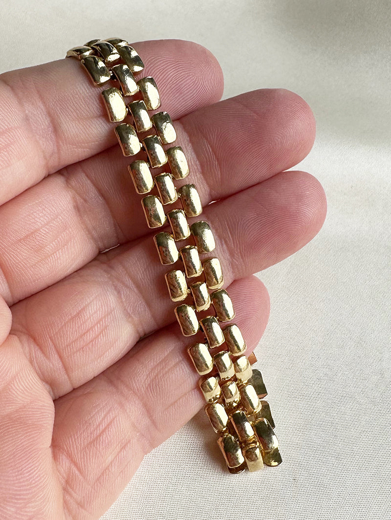 Goud schakelarmbandje