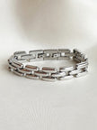 Zilveren schakelarmband