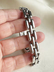 Zilveren schakelarmband